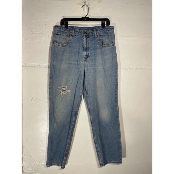 Vintage Jordache Jeans 36x30 Straight Leg Relaxed Fit Grunge 80s 90s Denim - Picture 2 of 13